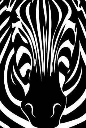Zebra Animal Optical Illusion Pattern Journal