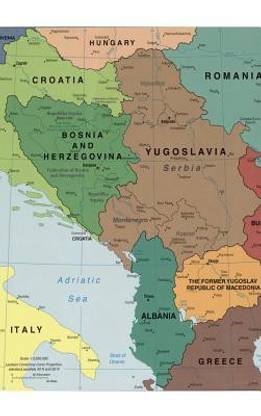 Cool Modern Map of the Balkan Nations in Europe Journal