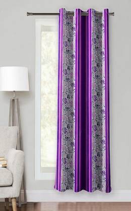 Optimistic Home Furnishing 150 cm (5 ft) Polyester Window Curtain Single Curtain