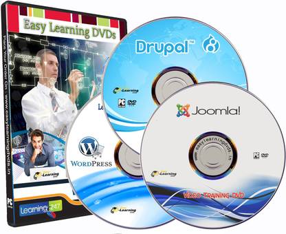 Easy Learning WordPress Joomla Drupal Webdesign Video Training Combo Course on 3 DVDs