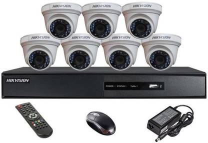 HIKVISION HIKVISION 2MP 08CH DVR DS-7208HQHI-K1 OR DS-7B08HQHI-K1 1PCS AND DOME CAMERA 2MP DS-2CE5ADOT-IRP OR DS-2CE5ADOT-IRP/ECO 07 PCS CAMERA 1080 RESOLUTION Security Camera