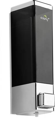 DOLPHY Square Black ABS Liquid 300 ml Soap Dispenser