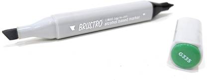 BRuSTRO Twin Tip Alcohol Based Marker Parrot Green