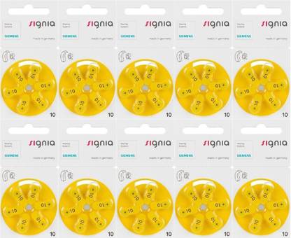 Signia P10 Hearing Aid Batteries 1.45V 10 patta (60 battery) Stethoscope Case