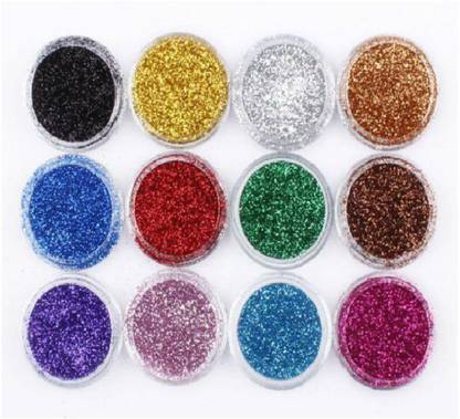 krazy Eyeshadow Glitter Multi color Pack of 12