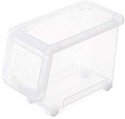Now & Zen Plastic Plastic Stack & Nest Storage box with Lid Storage Basket