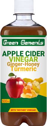 Green Elements - Apple Cider Vinegar with Ginger - Honey - Turmeric & Mother Vinegar