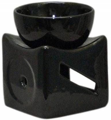 Bright Shop Lavender Diffuser Black Square Shape Tealight diffuser