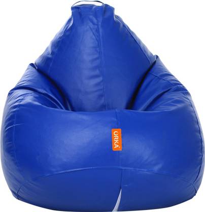 ORKA XL Tear Drop Bean Bag Cover  (Without Beans)