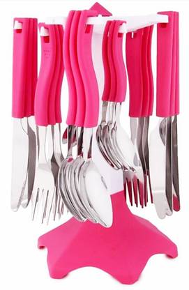 THE MAXIM pink cutlery set 1 Plastic Cutlery Set