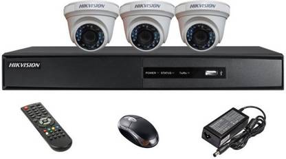 HIKVISION HIKVISION DS-7204HQHI-K1 OR DS-7B04HQHI-K1 2MP 4CH DVR,DS-2CE5ADOT-IRP OR DS-2CE5ADOT-IRP/ECO 2MP DOME CAMERA 03PCS. Security Camera