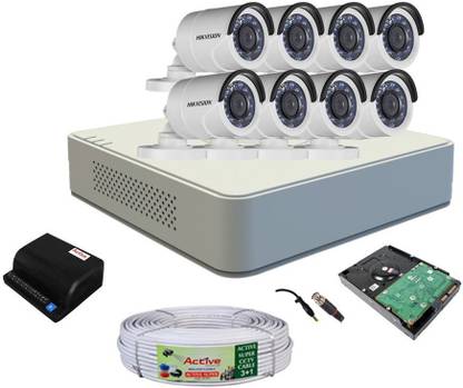 HIKVISION HIKVISION DS-7A08HQHI-K1 OR DS-7108HQHI-K1 2MP 8CH DVR, DS-2CE1ADOT-IRP OR DS-2CE1ADOT-IRP/ECO 2MP BULLET CAMERA 08PCS,2TB SATA HARD DISK 01PCS 1080P RESOLUTION CAMERA COMBO KIT. Security Camera