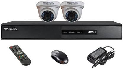 HIKVISION HIKVISION DS-7204HQHI-K1 OR DS-7B04HQHI-K1 04CH DVR,DS-2CE5ADOT-IRP OR DS-2CE5ADOT-IRP/ECO DOME CAMERA 02PCS. Security Camera