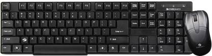 ZEBRONICS Companion 6 Mouse & Wireless Standard Laptop Keyboard Compatible with Desktop, Laptop, Mac