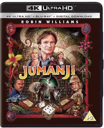 Jumanji (1995) (4K UHD + Blu-ray + Digital Download + UV) (2-Disc Set) (Slipcase Packaging + Region Free + Fully Packaged Import)