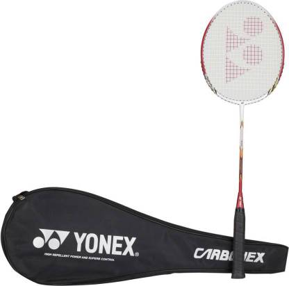YONEX Badminton Racket B 8000 Plus Red, White Strung Badminton Racquet