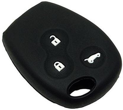 Jadebin Silicone Key Cover for 3 Button Remote Key Shell/Case/Body for Renault Duster / Scala / Logan Car Key Cover