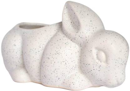 himanshu trading company HTC small ceramic planter rebit shape Plant Container Set
