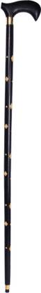 DAMDAR ONLINE BAZAAR Wooden & Brass Walking Stick / Stik / Cane  / Chadi {Size(Inch):36.2x5.1x1.2 / Weight(Grams):445} Walking Stick