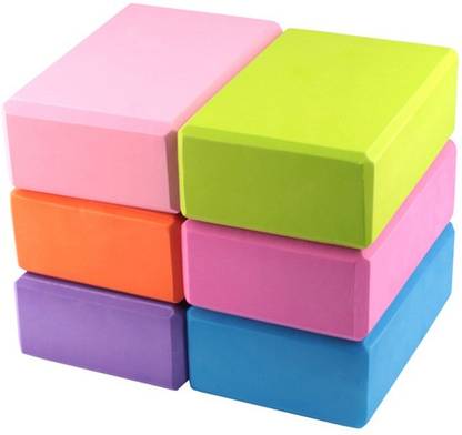 FLYNGO 2 Set Yoga Blocks EVA Foam Exercise Bricks Yoga Blocks