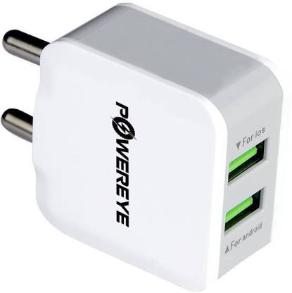 POWEREYE 5 2.4 A Multiport Mobile Charger with Detachable Cable