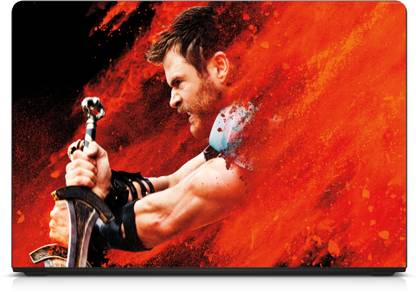 Ramiya thor ragnarok hd wallpaper 4k (3M/Avery Vinyl, Finish-Glossy Reusable Laptop Skin Compatible for 15.6 inch