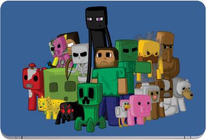 Ramiya minecraft wallpaper hd (3M/Avery Vinyl, Finish-Glossy Reusable Laptop Skin Compatible for 14 inch