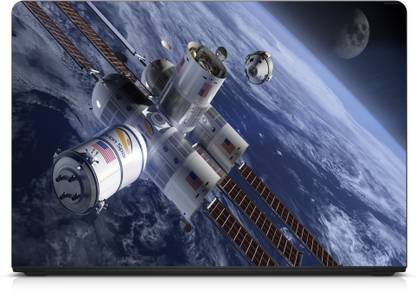 Ramiya orion span aurora station (Vinyl, Finish-Glossy) Reusable Laptop Skin Compatible for 14 inch