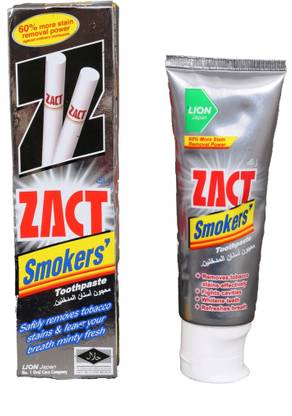 Zact Imported Stain Fighter Super Whitening Anti-Tobacco Stain Smokers Toothpaste Toothpaste