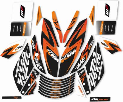 CR Decals Designs KTM DUKE 125/200/390 Motorcycle Design Sticker