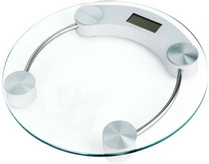 Style Eva Round Digital LCD Electronic Glass Stylish Body Bathroom Gym Weight Scales 180kg ~ Multi Color Weighing Scale