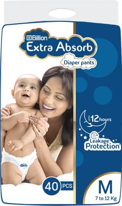 Billion Extra Absorb Diaper Pants - M