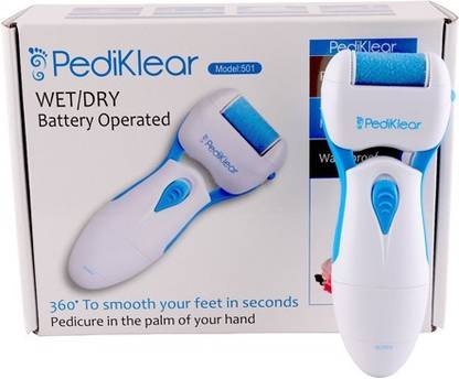 PediKlear Electronic Foot File Wet/Dry Battery Operated