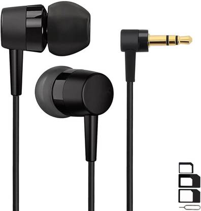 RunSale Headphone Accessory Combo for Adcom Ikon 4, Adcom A350, Adcom KitKat A54, Adcom A40, Adcom Thunder A500, Adcom KitKat A47, Adcom A35, Adcom A350i, Adcom A50 Earphones Original Like Headsets In-Ear Headphone Hands-free With Mic, 3.5mm Jack