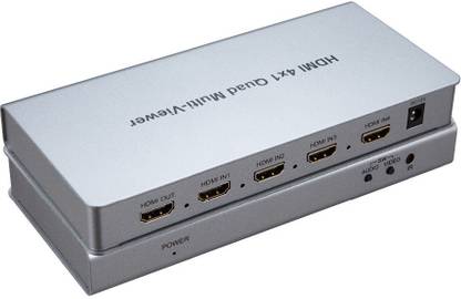 ANDTRONICS 4X1 HDMI Multi-Viewer HDMI Quad Screen Real Time Multiviewer with HDMI Seamless Switcher Function Full 1080P and 3D Media Streaming Device