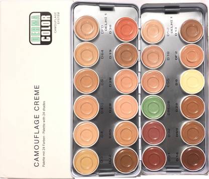 KRYOLAN Derma Color Camouflage Cream Palette 24 Colors Delhi-1 Concealer