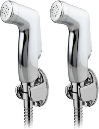 Salonica Health Faucet Push button Shower Toilet Jet Spray Set of 2Pcs Health  Faucet