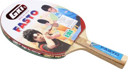 GKI Fasto Table Tennis Racquet By One Shot Retail Multicolor Table Tennis Racquet