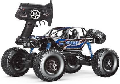 AS TOYS Cars All Terrain Remote Control High Speed Vehicle 1:10 Scale 2.4Ghz 4WD Eletric RC Toys Off Road Oversized Bigfoot Monster (Blue)
