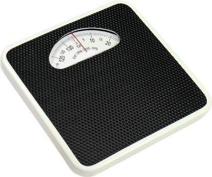 Sadarbazaarsales.Com Large Surface Heavy Duty Black 130 Kg Iron Analog Weight Machine Weighing Scale