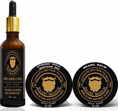 Daarimooch BEARD & MUSTACHE GROOMING KIT (SMALL PACK)-SPICY BURST