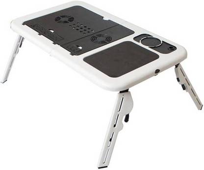Elegant shopping Portable Folding Laptop Desk Stand Table With Adjustable Legs, 2 Cooling Fans and USB Port, Multi-Functional Laptop Cooling Pad . 2 Fan Ergonomic Cooling Pad with Adjustable Height