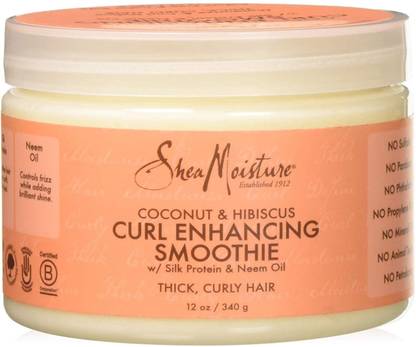 Shea Moisture Coconut Hibiscus Curl Enhancing Smoothie Silk Protein & Neem Oil, 340G