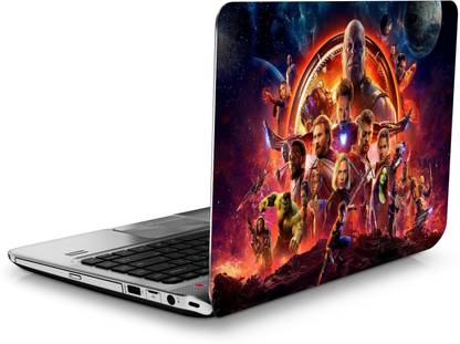 SANCTrix avengers-san201 UV print, fade resistant, scratchproof, matt finish, removable, universal size for 14-17 inch sticker, vinyl Laptop Skin Compatible for 15.6 inch