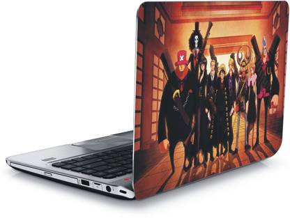 sanctrix one piece anime san066 uv print fade resistant scratchproof matt finish removable universal size for 14 17 inch come with combo pack of mobile free sticker vinyl laptop decal 15 6 price in