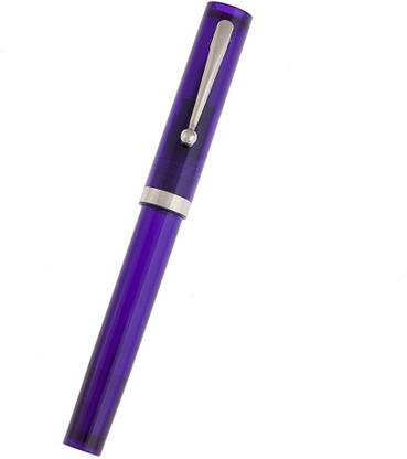 Glare India Collection No - Nonsense Transparent Medium Nib Violet Fountain Pen