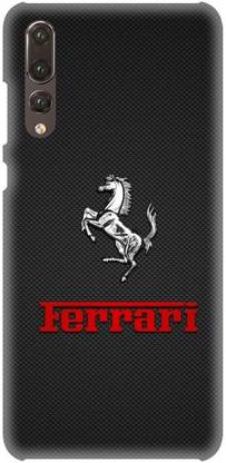 PNBEE Back Cover for Huawei P20 Pro -Ferrari Logo Printed Back Case Cover