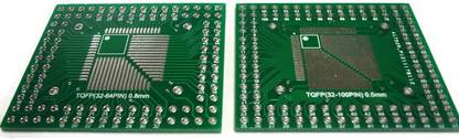 GENERIC QFP/TQFP/LQFP TQFP32/TQFP44/TQFP64 /TQFP80 /TQFP100 adapter PCB 2 Qty Electronic Components Electronic Hobby Kit
