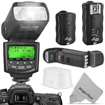 Altura Photo Professional Flash Kit DSLR with E-TTL Flash AP-C1001, Wireless Flash Trigger Set and Accessories Flash