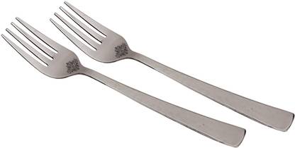 IndianArtVilla Stainless Steel Dessert Fork Set